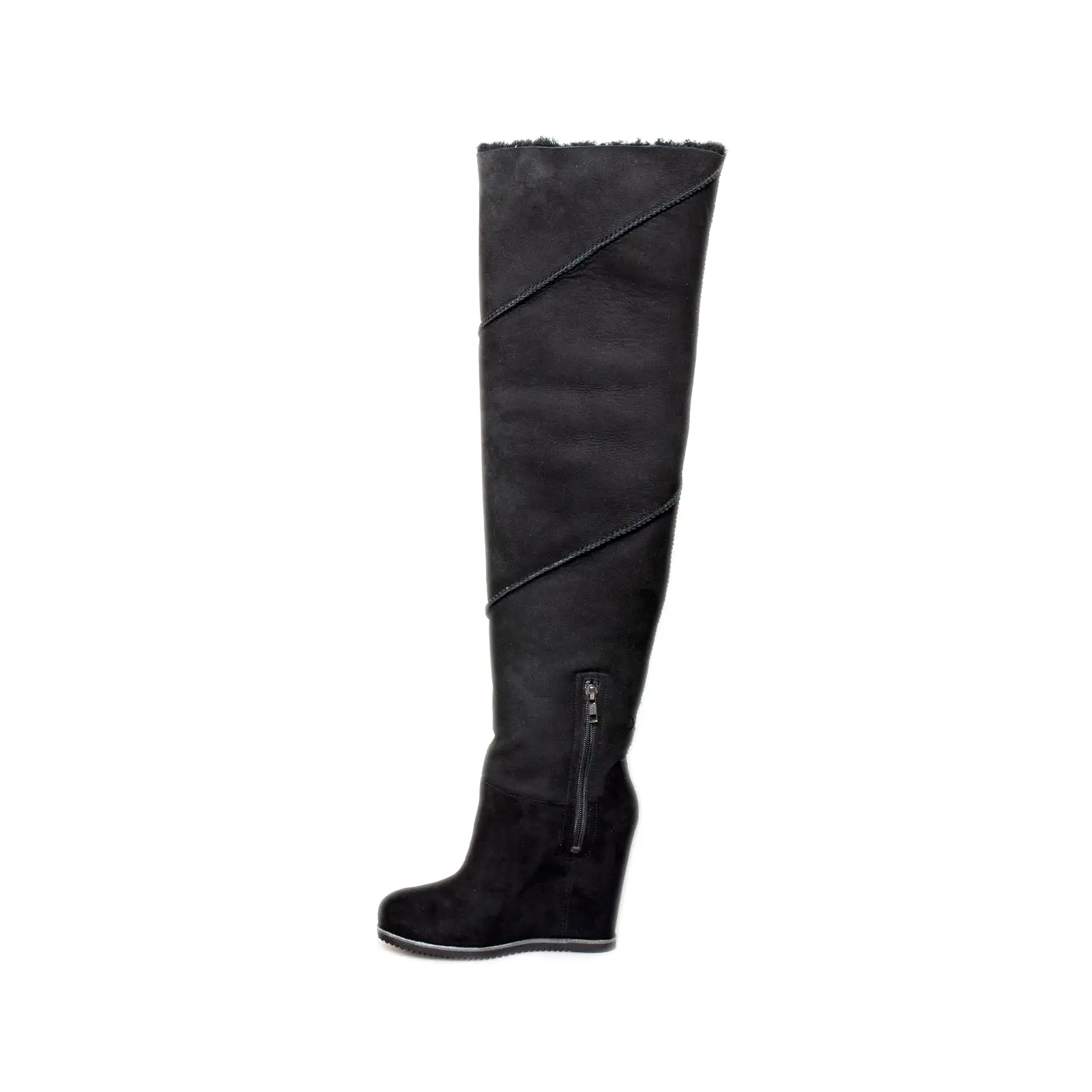 UGG Classic Mondri Over The Knee Black Boots - Women's