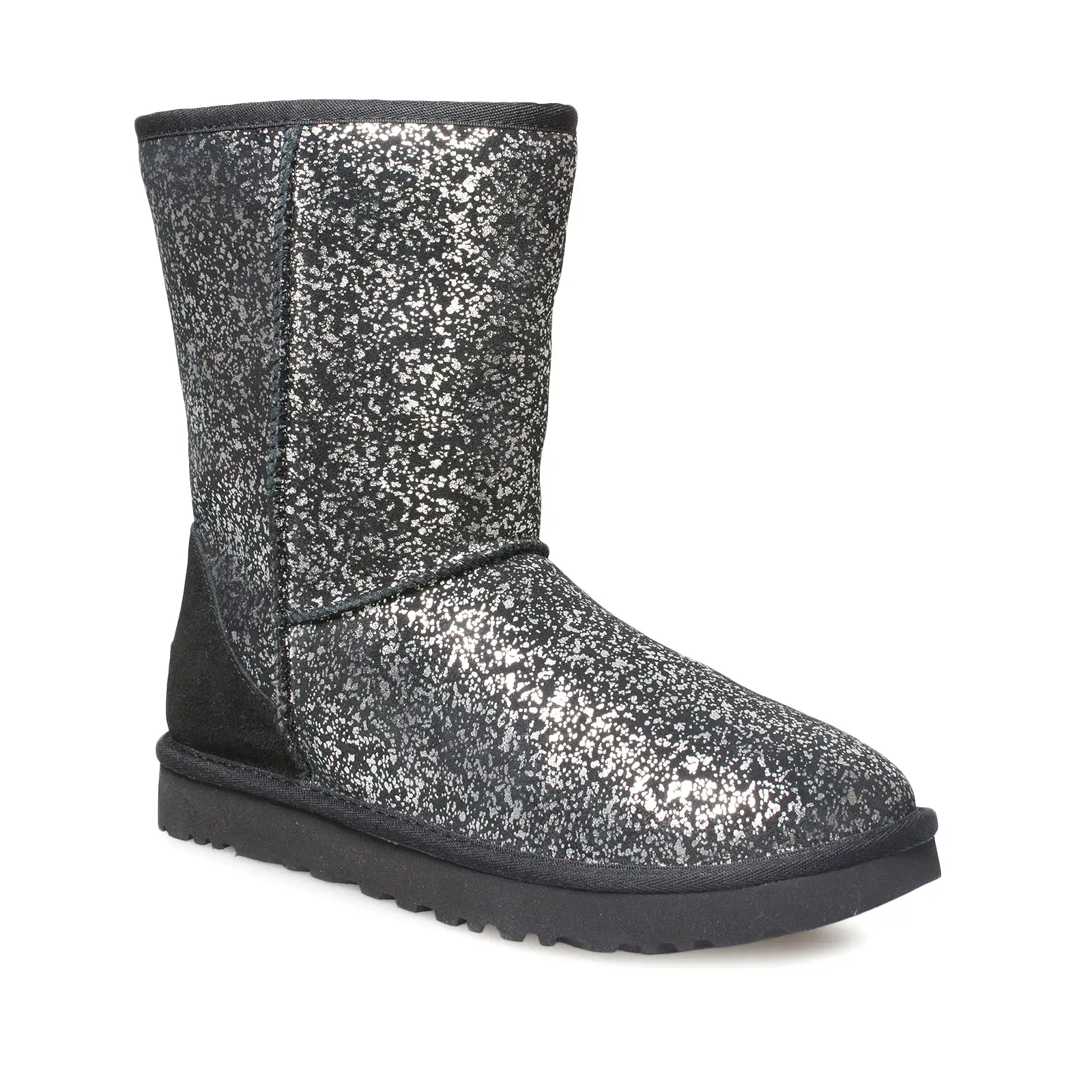 UGG Classic Short II Foil Glam Black Boots - Women's