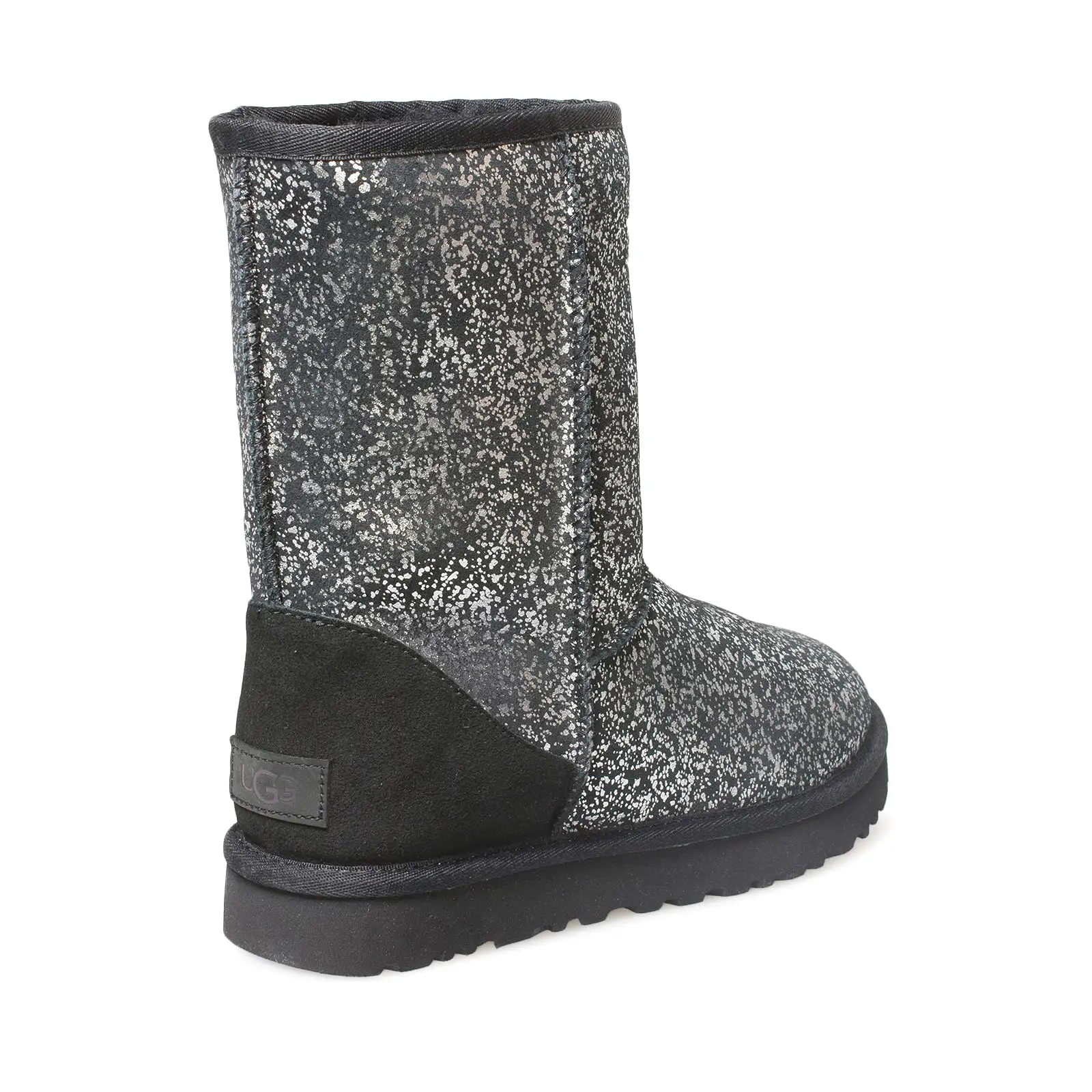 UGG Classic Short II Foil Glam Black Boots - Women's