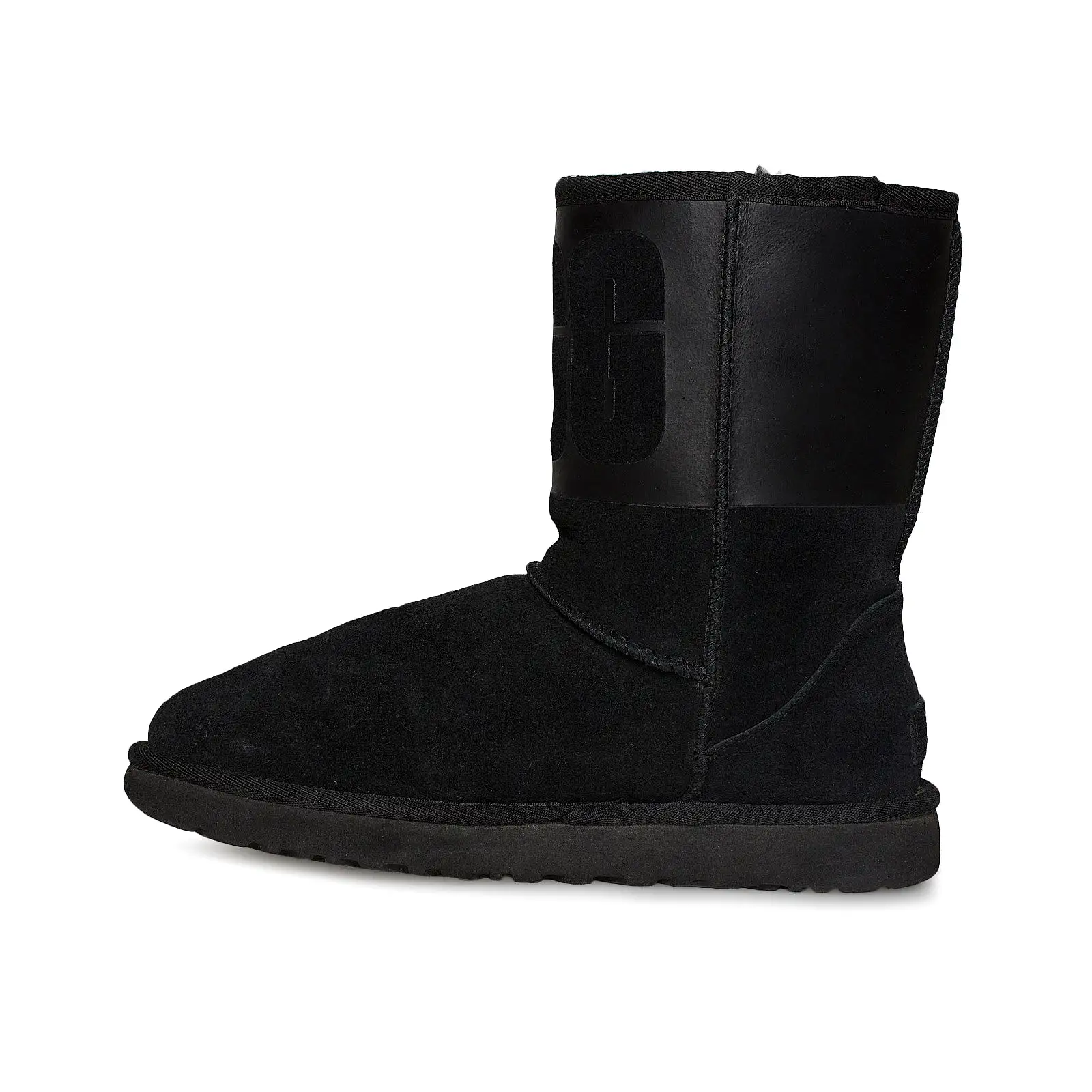 UGG Classic Short UGG Rubber Graphic Black Boots - Women's