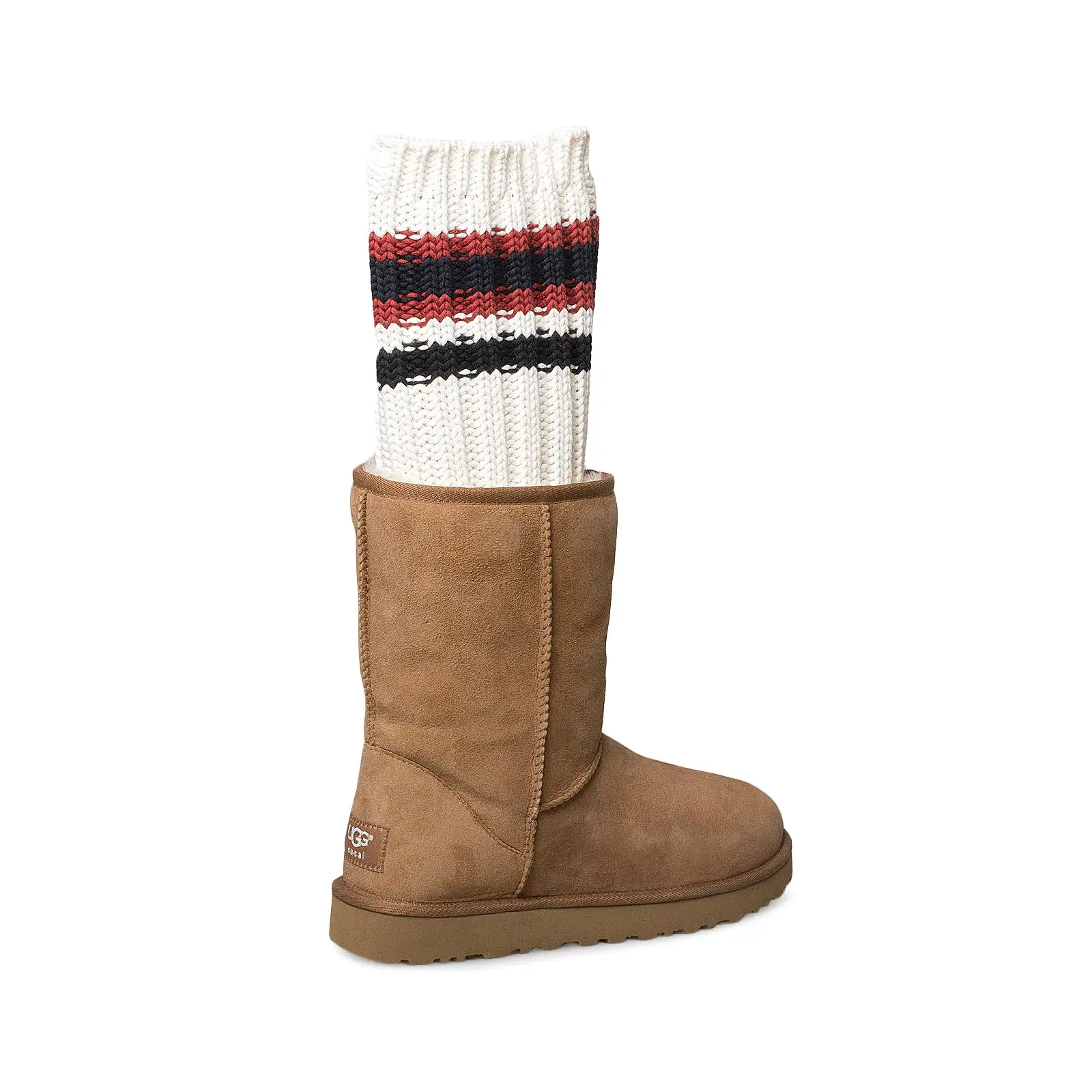 UGG Sacai Knit Classic Short II Chestnut Boots - Women's