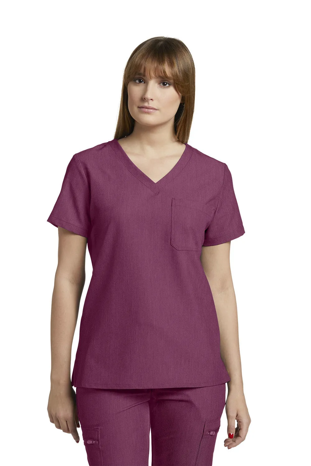 V-Tess One-Pocket V-Neck Top