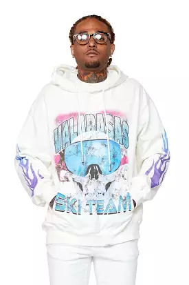 Valabasas “Ski Team” White Hoodie