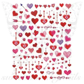 Valentine's Day Nail Art Heart Nail Stickers