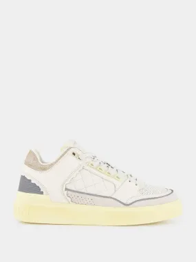 White B-Court Low Top Sneakers