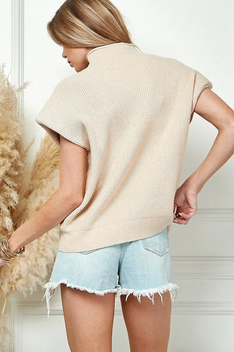 Wide Shoulder Sweater Tank