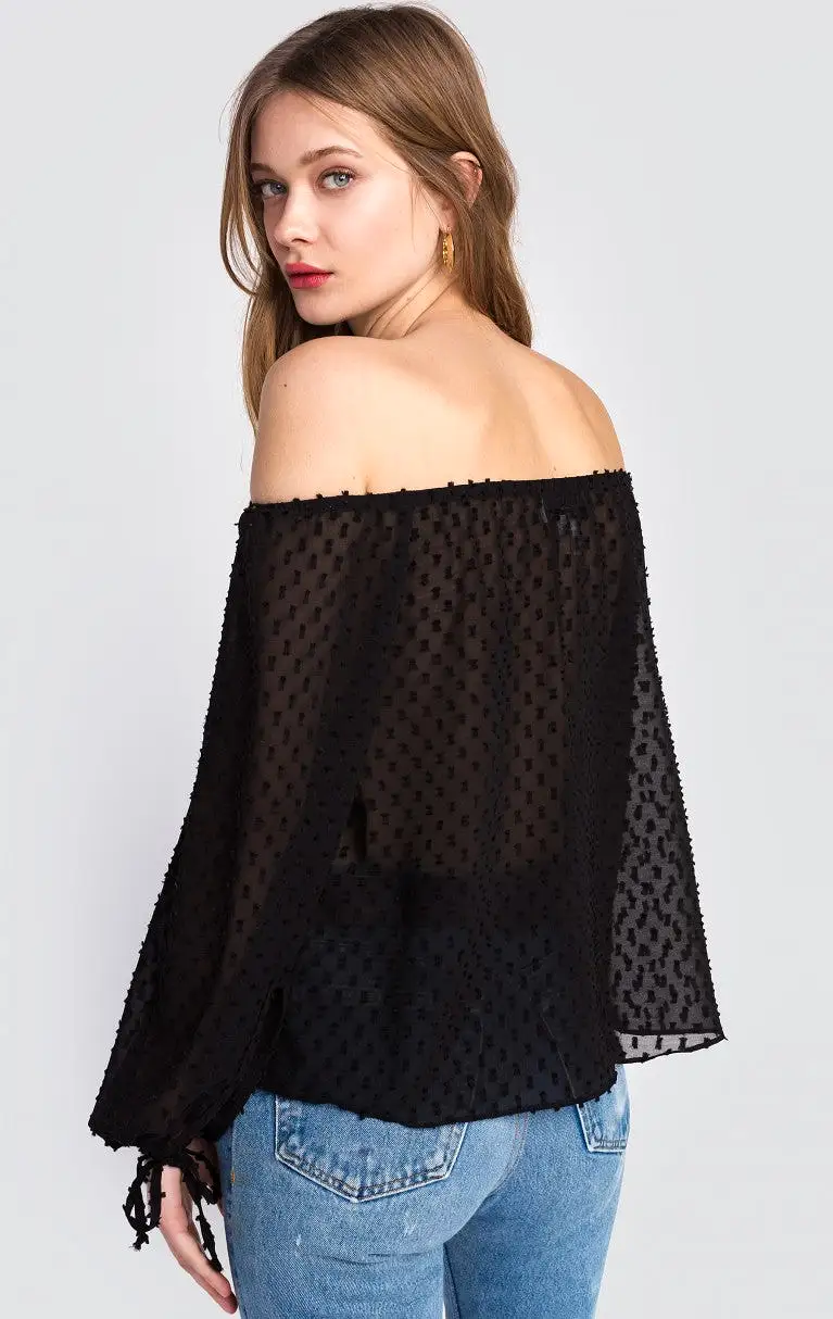 Wildfox Miami Dot Mariette Top