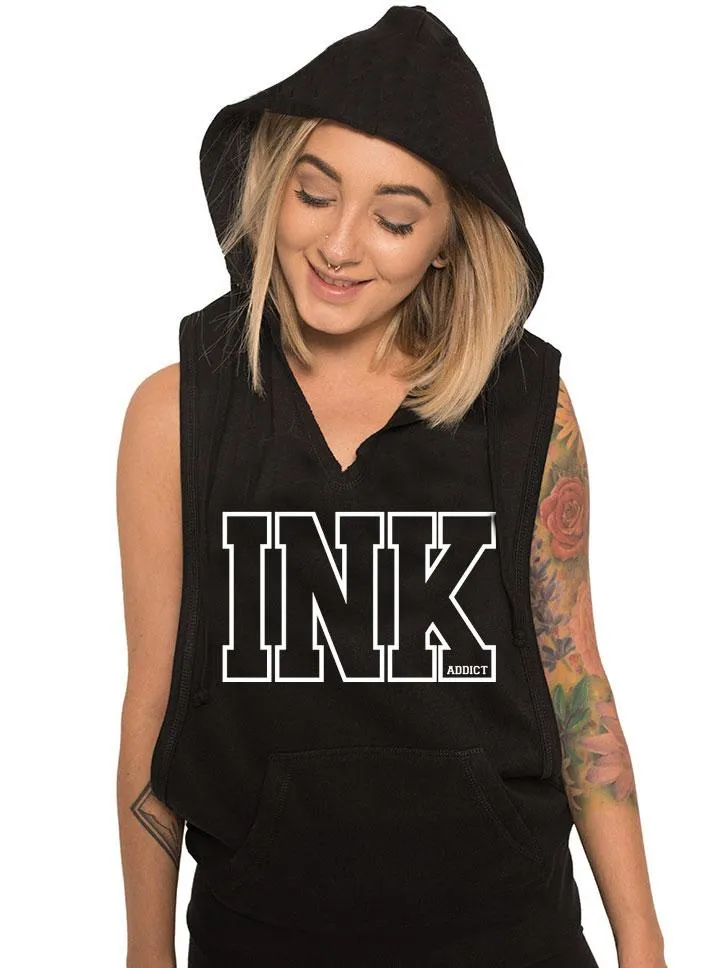 Women's INK College Sleeveless Hoodie