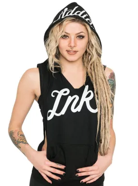 Women's INK Script Sleeveless Hoodie