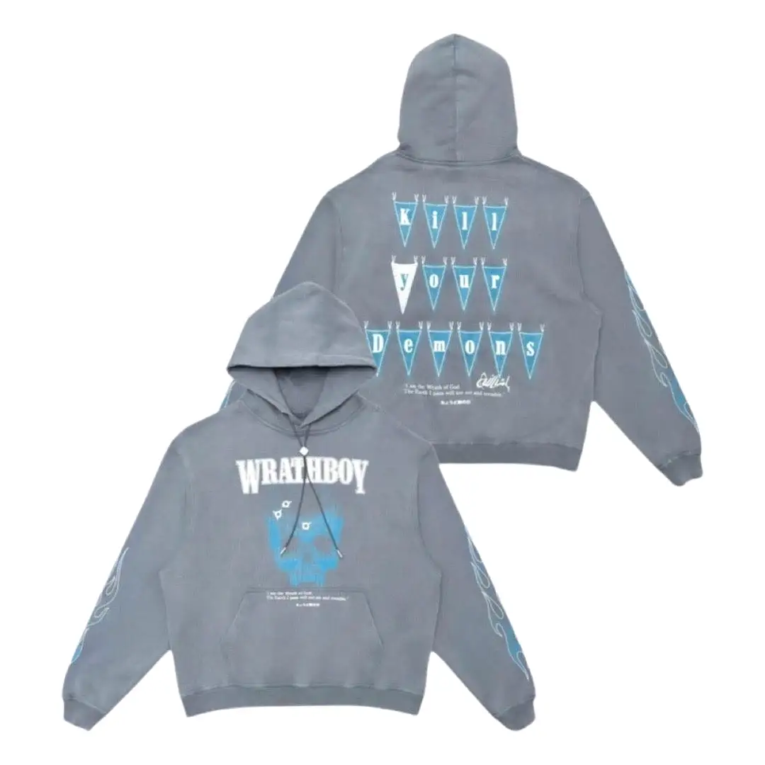 Wrathboy “Demons” Grey Hoodie