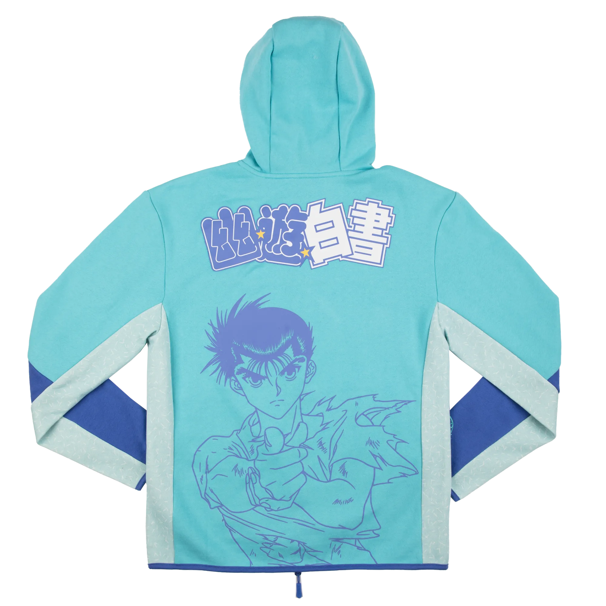 Yusuke Urameshi Contrast Zip Hoodie